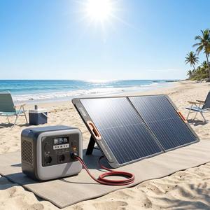Station d'alimentation portable tout-en-un 700W, double sortie AC, onde sinusoïdale pure, USB-C PD 3.0, solaire, LED, camping, extérieur - Product Image 3