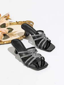 Nuove Scarpe da Donna con Tacco Alto 7cm, Punta Aperta, Taglia Grande 42, Sexy con Cinturino alla Caviglia, Chaussures Femme - Product Image 6