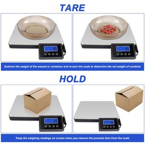 Balance électronique numérique de sol en acier inoxydable de 180 kg pour la vente en gros, avec grand écran LCD - Product Image 6