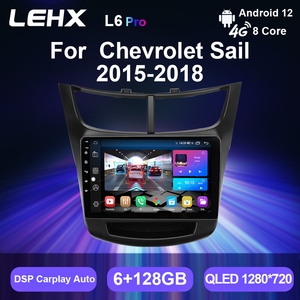Lehx 8Core 4G + 5G Wifi 2 DIN <span class=keywords><strong>Android</strong></span> Auto Stereo Đài Phát Thanh Xe Hơi Cho Chevrolet Sail 2015- 2019 Carplay GPS Autoradio Xe Máy Nghe Nhạc DVD - Product Image 2