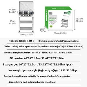 Cuisinière à gaz de table 5 brûleurs avec four à gaz intégré, <span class=keywords><strong>prix</strong></span> d'usine, modèle chinois - Product Image 3