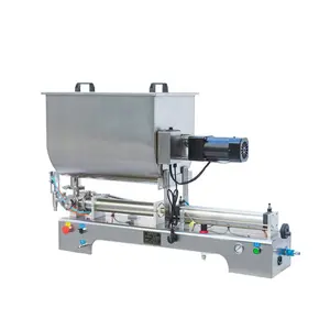 Jenis Horisontal Stainless Steel Semi-otomatis Paste Dosing Machine Filler