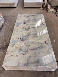 High-Gloss Marble Carbon Crystal 1220 PVC <strong>Plate</strong> Modern Waterproof Floral Pattern Background <strong>Wall</strong> <strong>for</strong> TV Panel Household Use - Product Image 1