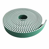 Courroie de distribution en polyuréthane à extrémités ouvertes, recouverte de tissu vert PAZ, 14M-56-8820-NFT-NFB