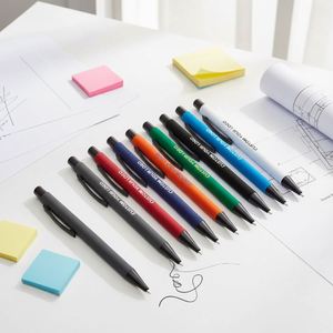 Personalized Luxury Durable Metal Ballpoint <b>Pens</b> Custom Logo Soft Touch 1.0mm Writing Width <b>Multiple</b> <b>Colors</b> Promotion <b>Pen</b> - Product Image 5