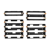 SMD 18650 Batteriegehäuse SMT Vergoldetes Einsteckgehäuse für 1/2/3/4 Einzel-/Doppelbatterien für Ladegeräte und Stromversorgungen