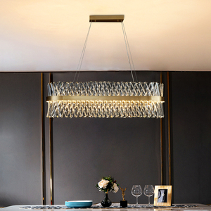 Lampadario Moderno in Cristallo Satinato Ottone AC 220V Marca ZhongYi Garanzia 3 Anni 3500K Bianco Caldo Angolo di Illuminazione 360° per Soggiorno - Product Image 6