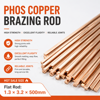 Batang Tembaga Fosfor Pipih 1.3*3.2*500mm Paduan Tembaga Fosfor Logam Pengisi Produsen Penyedia Dukungan OEM&ODM