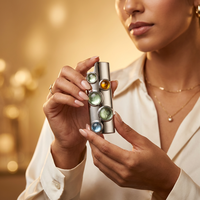 Étui de luxe personnalisé pour briquet, orné de strass et de pierres précieuses, en métal, avec support maxi pour briquet