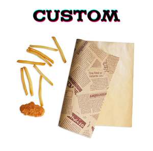 Greaseproof Food Wax <b>Paper</b> for Burger, Recyclable Custom Logo Wrapping <b>Paper</b>, Burger <b>Pack</b> Wax <b>Paper</b> - Product Image 2