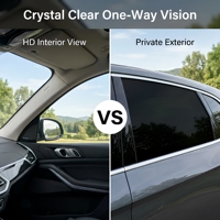 Película de Metal Sputtered con 99% de IRR para Ventanas de Automóviles, Película de Tinte para Ventanas de Alta Calidad HD con Aislamiento Térmico, Película para Ventanas de Automóviles de 2 Mil