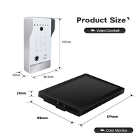 Système d'interphone vidéo de sécurité, interphone de porte Tuya, interphone Wifi avec fonction de déverrouillage