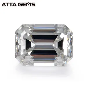 Colorless White Clarity VVS Excellent Emerald Cut Moissanite Diamond Loose Gemstone For Jewelry