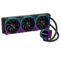 Refroidisseur de processeur de jeu LOVINGCOOL, solution AIO, 3 broches, RGB automatique, sans pilote, éclairage ARGB, roulement à billes, Abyss multicouche infini