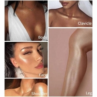 Surligneur liquide scintillant pigmenté longue durée Logo personnalisé surligneur de maquillage liquide pour le visage de haute qualité peau rougeoyante naturelle rose