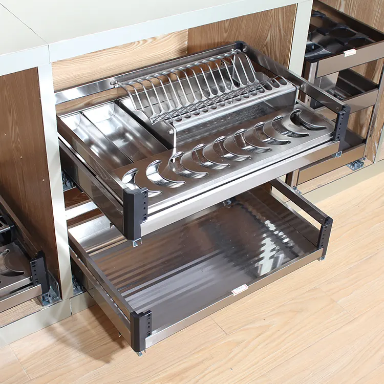 Easy Use Kitchen Accessories Cabinet Stainless Steel Kitchen Racks GFR 383
