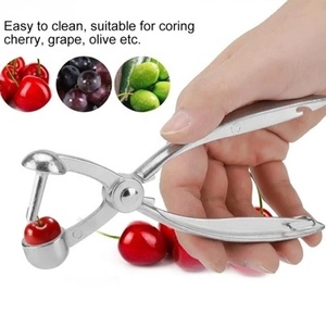 Décortiqueur de cerises et d'olives en acier inoxydable, outil de cuisine manuel pour enlever les noyaux de fruits, facile à nettoyer - Product Image 1