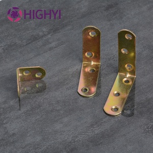 HIGHYI support d'angle à angle droit en forme de L connecteur de matériel de meubles supports d'angle en fer pour <span class=keywords><strong>le</strong></span> bois - Product Image 3