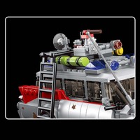 MOULD KING 10021 DIY Mini Voiture de Luxe Jouet Éducatif Kit de Briques en Plastique Ensemble de Construction Modèle GHOST BUS Blocs de Construction pour Enfants