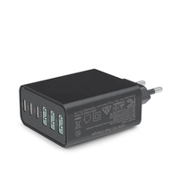 Chargeur mural multiport HNT GaN PD 65W avec prise UK/US/UK/JP, 6 ports USB, charge rapide type C pour iPhone, vente en gros au Royaume-Uni