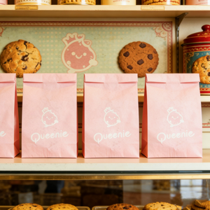 Bolsas <span class=keywords><strong>de</strong></span> Papel Kraft Rosa Reciclables <span class=keywords><strong>de</strong></span> Grado Alimenticio Personalizadas con Logotipo para Pan, Galletas, Baguettes, Bolsas <span class=keywords><strong>de</strong></span> Embalaje para Cafeterías y Panaderías - Product Image 6