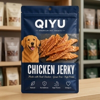 Sacs d'emballage personnalisés pour aliments pour chiens et chats, pochettes à fond plat, emballage pour friandises et collations pour animaux de compagnie avec fermeture éclair