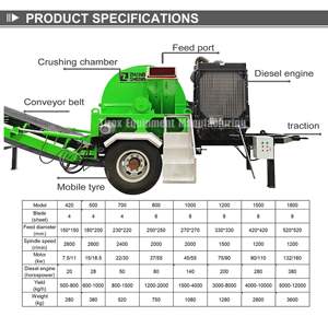 Concasseur de bois multifonctionnel compétitif Moteur de boîte de vitesses à roulement diesel à haut rendement certifié CE pour la forêt - Product Image 4