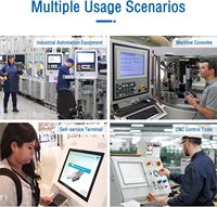 Nouvel écran tactile interactif industriel intégré de 10,1 pouces, écran capacitif multi-touch, affichage frontal IP65 étanche