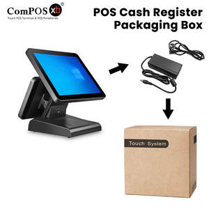 Système de point de vente pas cher tout-en-un, caisse enregistreuse tactile intelligente pour supermarché, best-seller, machine de facturation pour restaurant 15 pouces - Product Image 4