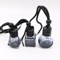 Botol Diffuser Parfum Mobil Kecil 8ml Botol Kaca Mini Transparan Botol Gantung Mobil Warna-warni