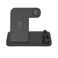 Desain Baru 4 in 1 10W 7W Pengisi Daya Nirkabel Cepat PD untuk Earphone, Smart Watch, Ponsel, Port AC & Type C, Proteksi OTP