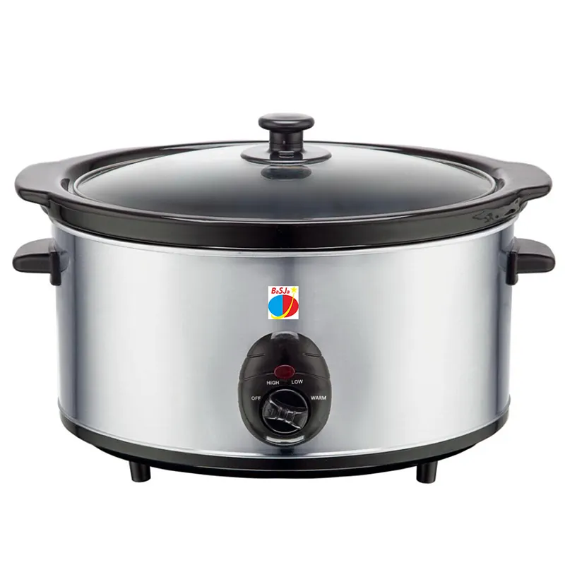 Crockpot digital slow cooker 220V Oval 5L 6L Manual electric industrial slow cooker for household hotel commercial soup cooker