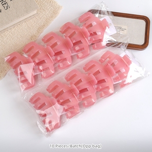 Fermagli per capelli a pinza da 10,5 cm in PC, lucidi, colori Morandi, piatti e curvi, per coda di cavallo, antiscivolo, per capelli spessi, confezione su cartoncino, pronti per la vendita al dettaglio - Product Image 4
