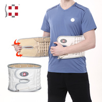 Alphay Ceinture de traction à air réglable pour la colonne vertébrale Corset en PU imperméable pour soulager les douleurs dorsales Dispositif de physiothérapie