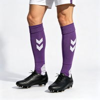 Chaussettes de football pour jeunes anti-humidité avec grip, échantillon gratuit, entraînement sur gazon synthétique, coussinet en silicone pour maximiser la traction, lettres personnalisables
