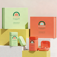 Bouteille en verre vide de 4 oz, lot de 60, pour vitamines, compléments alimentaires, pot carré pour bonbons gélifiés avec bouchon sécurité enfant et boîte de luxe