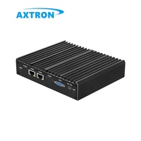 Mini PC industriel Axtron 12 cœurs, 2 LAN, 4 USB, 2 COM, N2840, DDR3 4G, WiFi, sans ventilateur, pour Linux et Android, neuf