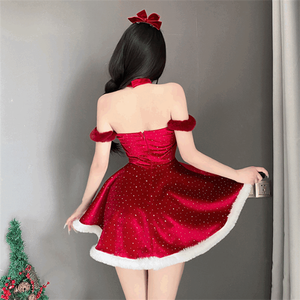 Disfraz de Papá Noel 2025, Atuendo Navideño <span class=keywords><strong>para</strong></span> Fiesta de <span class=keywords><strong>Nochevieja</strong></span>, Uniforme <span class=keywords><strong>para</strong></span> Mujer - Product Image 5