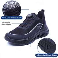 Chaussures de sport pour hommes de haute qualité, respirantes, légères, à boutons, avec empeigne en mesh, imperméables, confortables, antidérapantes, design tendance et épais