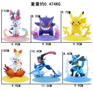 Colección de Figuras de Acción de Anime y Dibujos Animados: Pokémon Eevee, <span class=keywords><strong>Pikachu</strong></span>, Charmander, Gengar - Cajas Sorpresa de PVC para UFO Catcher - Product Image 6
