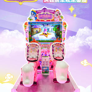 Little Marphy's Double-Person Rocking Horse Arcade Game Machine Caballo de carreras que funciona con monedas para niños para centros comerciales - Product Image 2