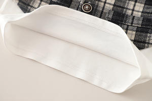 Ensemble de costume à carreaux pour bébés garçons, 3 pièces, Blazer, pantalon, T-Shirt à manches longues avec imprimé nœud papillon, <span class=keywords><strong>tenue</strong></span> formelle - Product Image 4