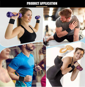 איכות גבוהה לוגו מותאם אישית הדפסה sweatband כושר ספורט זיעה יד רצועת יד - Product Image 6