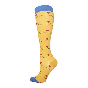 ถุงเท้ากีฬาแบบรัดกล้ามเนื้อสำหรับผู้ชายและผู้หญิง พิมพ์ลายถักแบบสูงถึงเข่า สำหรับวิ่งมาราธอน ฟุตบอล เส้นเลือดขอด ฤดูใบไม้ผลิ - Product Image 2