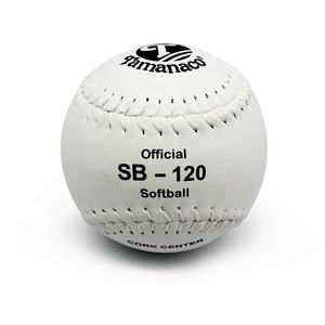 Pelota de Sóftbol de Lanzamiento Lento <span class=keywords><strong>Tamanaco</strong></span> SB-120 de 12 Pulgadas en Piel Sintética de PVC Blanca para Entrenamiento - Product Image 3