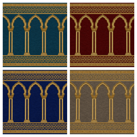 Tapis de prière sur mesure en laine pour salle de prière, épaisseur de 6 mm à 15 mm, pour projet de salle de prière