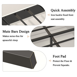 Modern Full <b>Size</b> Adjustable Storage Platform <b>Bed</b> with Wood <b>Frame</b> and Charging Station No Box Spring Needed (Beige) - Product Image 3