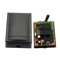Interruptor de Control Remoto Inalámbrico RF de 4 Relés y 433 Mhz, 12/24 V CC, para Abrir y Cerrar Puertas de Garaje/Portones, YET404PC