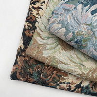 Maßgefertigter Neuer Blumenmuster-Design Poly-Baumwoll-Brokat Jacquard-Stoff für Taschen-Dekoration