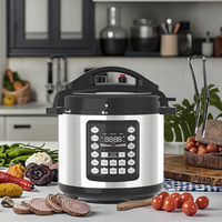 Autocuiseur Électrique Programmable GT602-M11 6L avec Cuve Intérieure Antiadhésive en Aluminium pour Usage Domestique et Hôtelier, Multifonctionnel pour la Mijotage